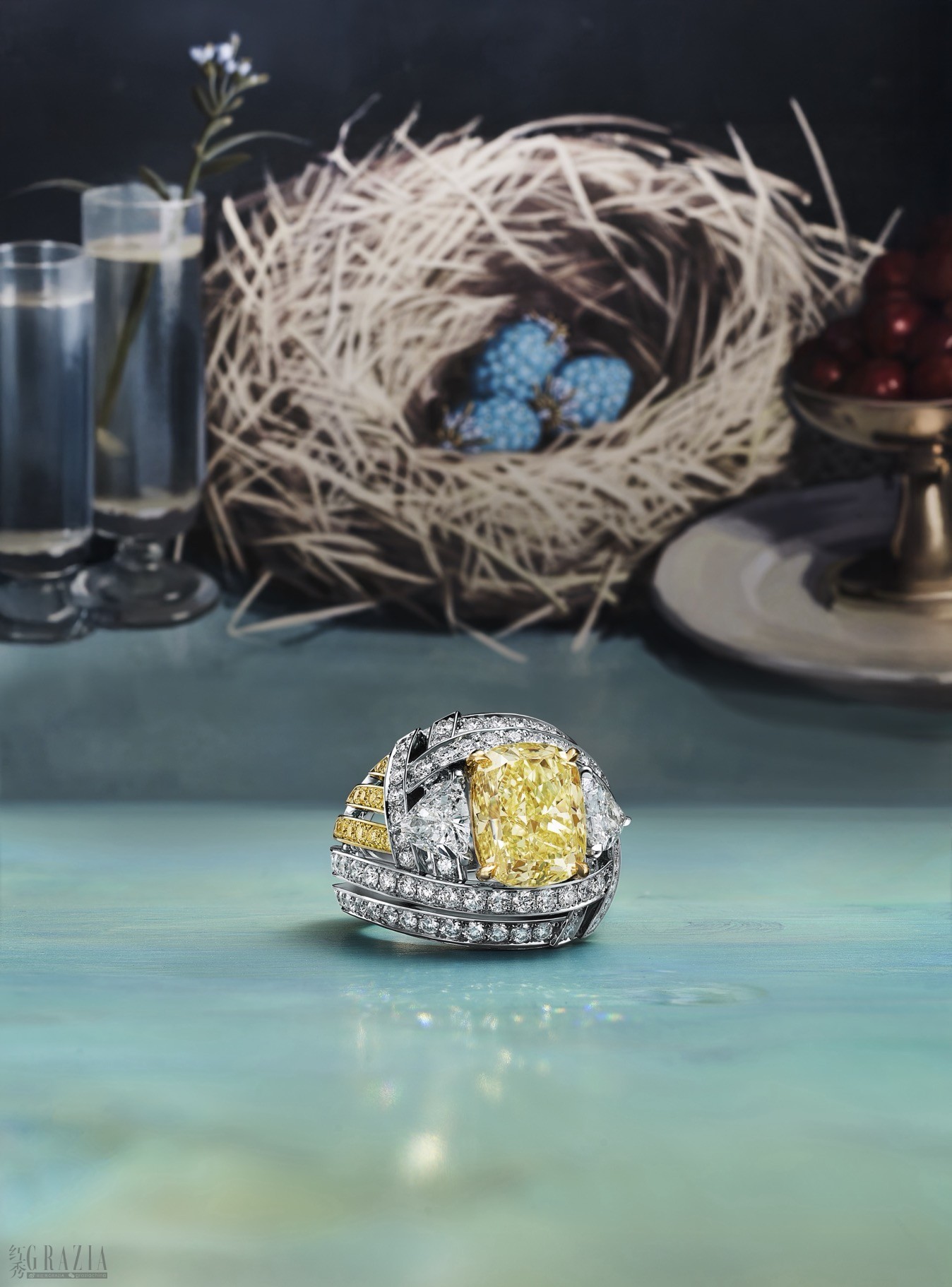 金巢萦辉（Nest）主题戒指，来自蒂芙尼2026 Blue Book高级珠宝系列Hidden Garden花语秘境_75961332.jpg