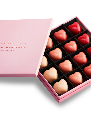 Pierre Marcolini携手维多利亚•贝克汉姆全新维爱心形巧克力礼盒限量发布