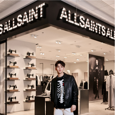 ALLSAINTS第三家精品店落地上海静安嘉里中心 歌手庆怜星耀启幕庆典