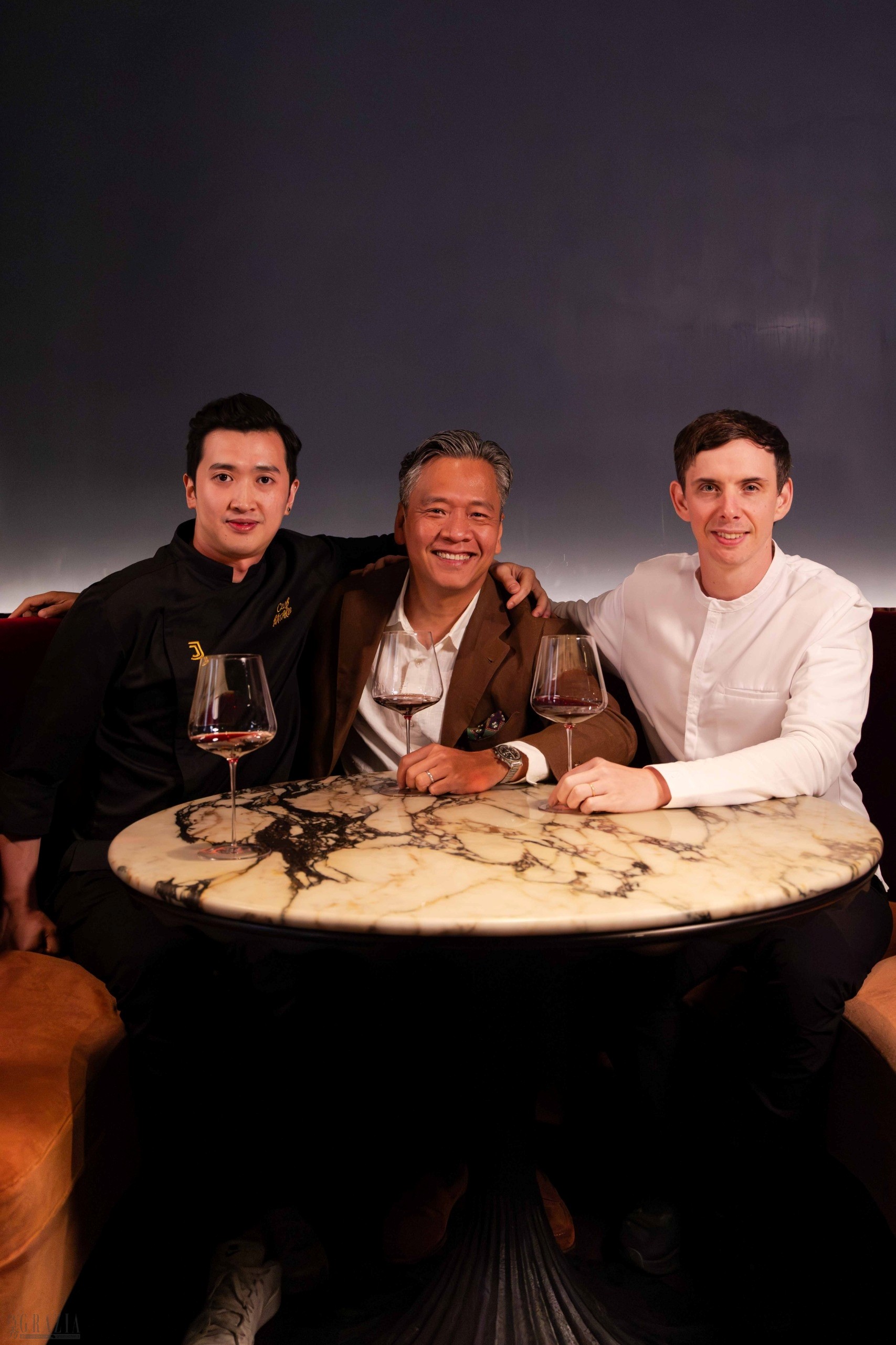 从左至右：查轩行政主厨JJ Lin、Club Bâtard 联合创始人Randy See、Suchots by Daniel Calvert 厨艺总监Daniel Calvert.jpg