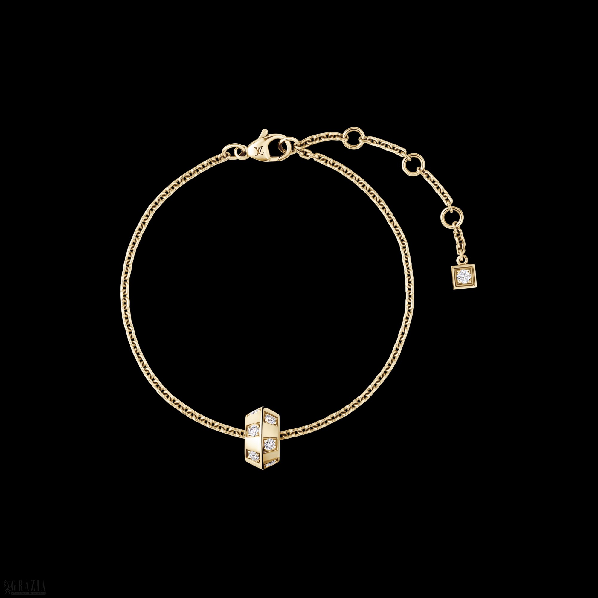 museu20260918122115.png LE DAMIER DE LOUIS VUITTON BRACELET, IN YELLOW GOLD AND DIAMONDS. LOUIS VUITTON FINE JEWELRY.png