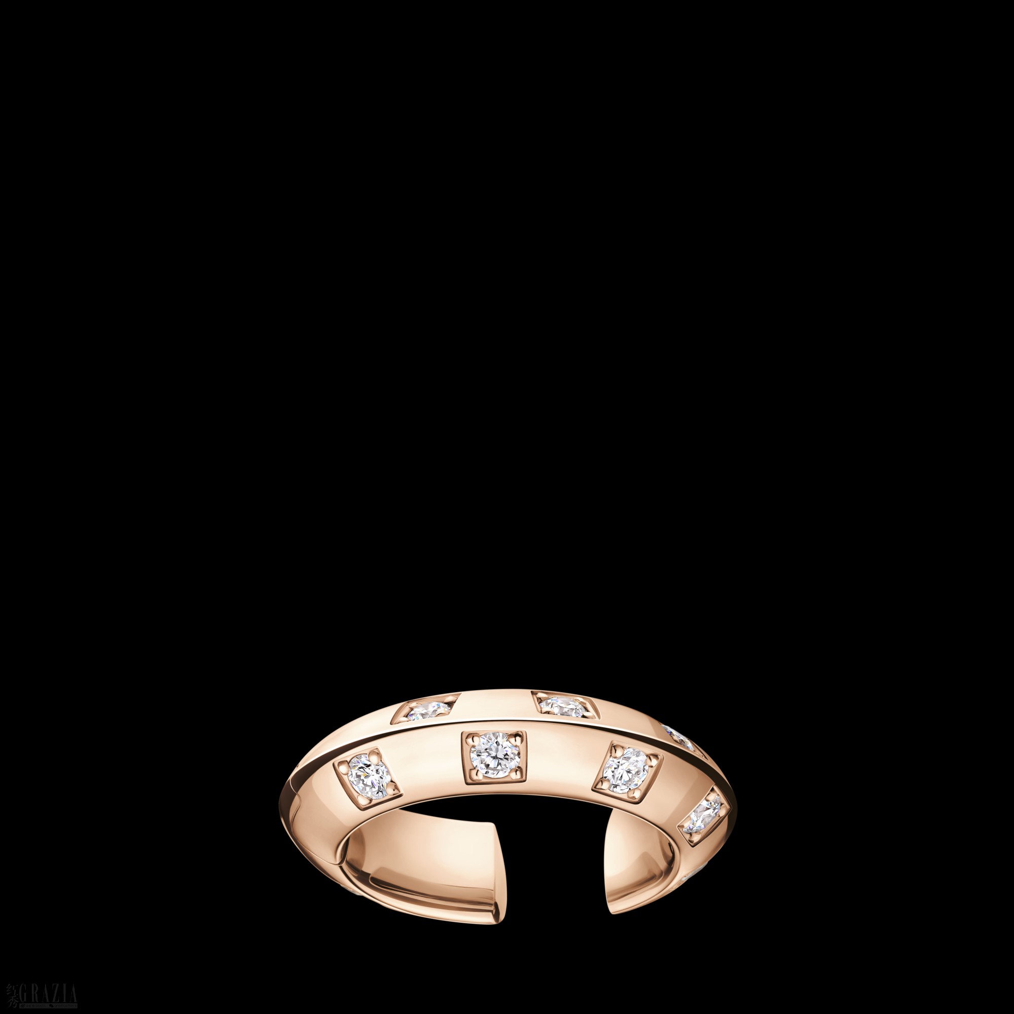 xiphe20260918122135.png LE DAMIER DE LOUIS VUITTON EARCUFF, IN ROSE GOLD AND DIAMONDS. LOUIS VUITTON FINE JEWELRY.png