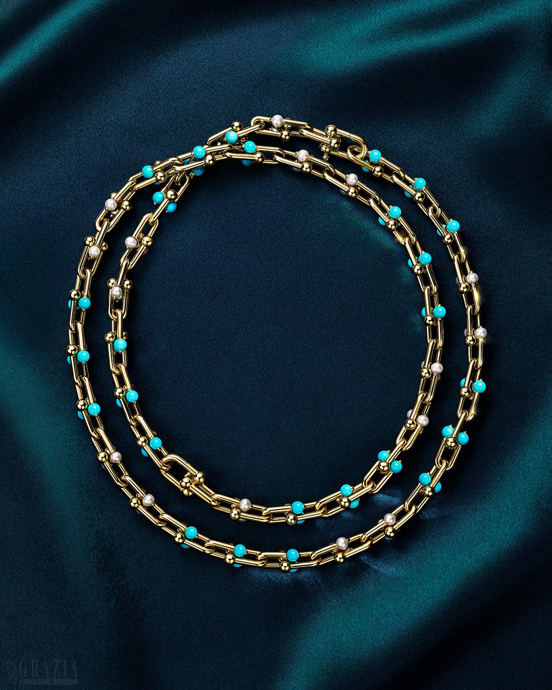 xrskm20261008161201.jpg Tiffany & Co. 蒂芙尼HardWear系列18K黄金镶嵌珍珠及绿松石中号链环项链_76440816.jpg