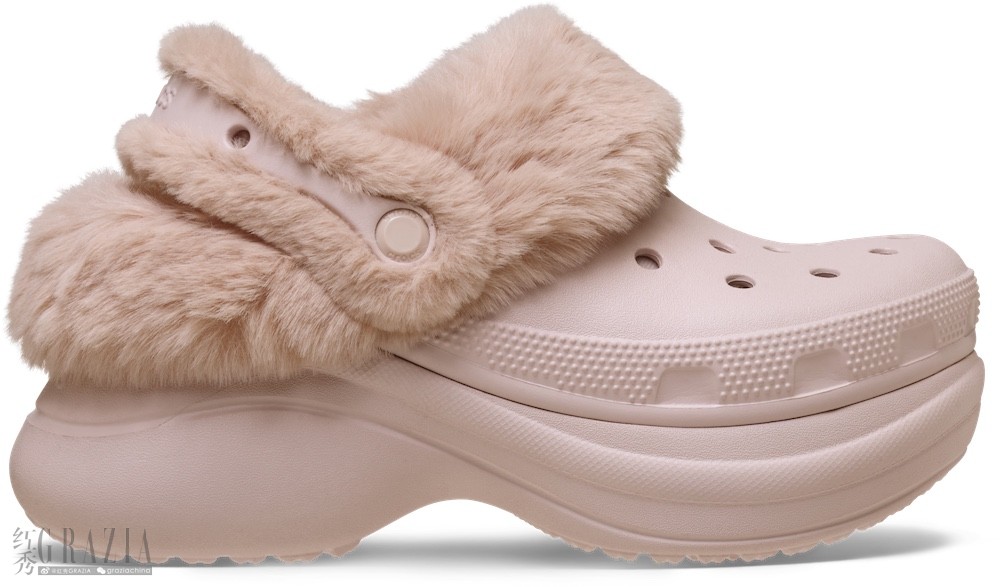 Crocs复古小鲸鱼暖棉洞洞鞋 石英粉.jpg